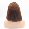 Full Lace Wig, Short Length, 10", Bob Cut, Color #6 (Medium Brown)