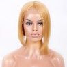 Full Lace Wig, Short Length, 10", Bob Cut, Color #27 (Honey Blonde), Made With Remy Indian Human Hair