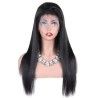 Full Lace Wig, Long Length, Color #1 (Jet Black), Made With Remy Indian Human Hair