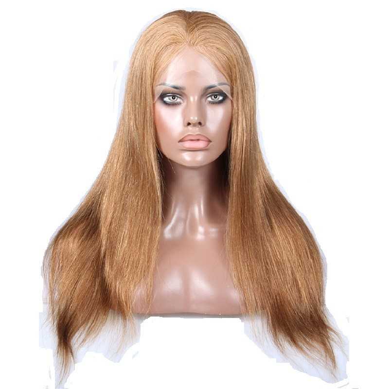 Full Lace Wig Balayage Color 4 27 Dark Brown Honey Blonde