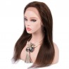 Full Lace Wig, Long Length, Color #2 (Darkest Brown), Made with Remy Indian Human Hair