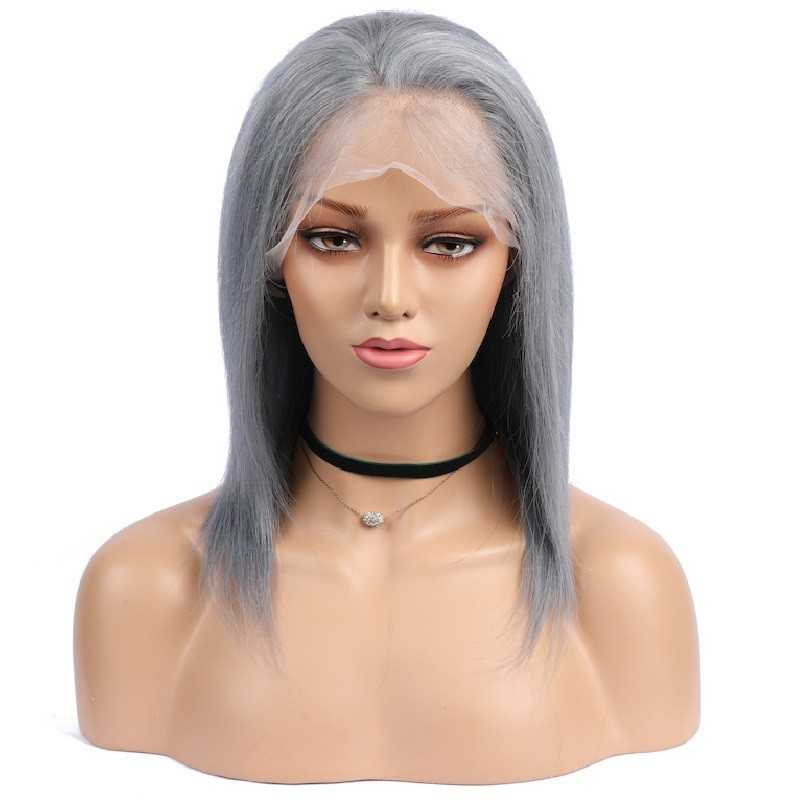 Full Lace Wig, Color Grey (Silver)
