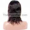 Full Lace Wig, Medium Length, Wavy, Color #1B (Off Black), Made With Remy Indian Human Hair