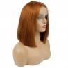 Lace Front Wig, Short Length, 10", Bob Cut, Color #10 (Golden Brown), Made With Remy Indian Human Hair