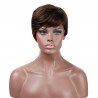 Lace Front Wig, Short Length, 8", Pixie Cut, Color #2 (Darkest Brown), Made With Remy Indian Human Hair