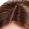 Lace Front Wig, Medium Length, Color #4 (Dark Brown), Made With Remy Indian Human Hair