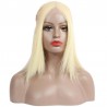 Lace Front Wig, Medium Length, Color #22 (Light Pale Blonde), Made With Remy Indian Human Hair