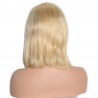 Lace Front Wig, Short Length, 10", Color #24 (Golden Brown), Made With Remy Indian Human Hair