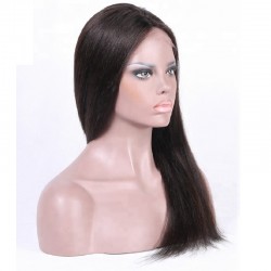Lace Front Wig, Long Length, Color #1B (Off Black), Made With Remy Indian Human Hair