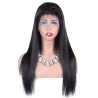 Lace Front Wig, Long Length, Color #1 (Jet Black), Made With Remy Indian Human Hair