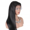 Lace Front Wig, Long Length, Color #1 (Jet Black), Made With Remy Indian Human Hair