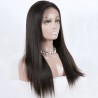 Lace Front Wig, Long Length, Color #1B (Off Black), Made With Remy Virgin Indian Human Hair
