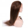 Lace Front Wig, Long Length, Color #2 (Darkest Brown), Made With Remy Indian Human Hair