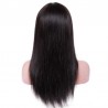 Lace Front Wig, Long Length, Fringe Cut, Color #1B (Off Black), Made With Remy Indian Human Hair
