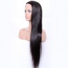 Lace Front Wig, Extra Long Length, Color #1B (Off Black), Made With Remy Indian Human Hair