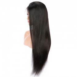 Lace Front Wig, Extra Long, Color #1B (Off Black), Made With Remy Indian Human Hair