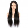Lace Front Wig, Extra Long, Color #1B (Off Black), Made With Remy Indian Human Hair