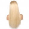 Lace Front Wig, Extra Long Length, Color #613 (Platinum Blonde), Made With Remy Indian Human Hair