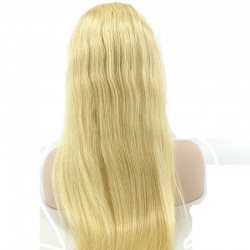 Lace Front Wig, Extra Long Length, Color #24 (Golden Blonde), Made With Remy Indian Human Hair