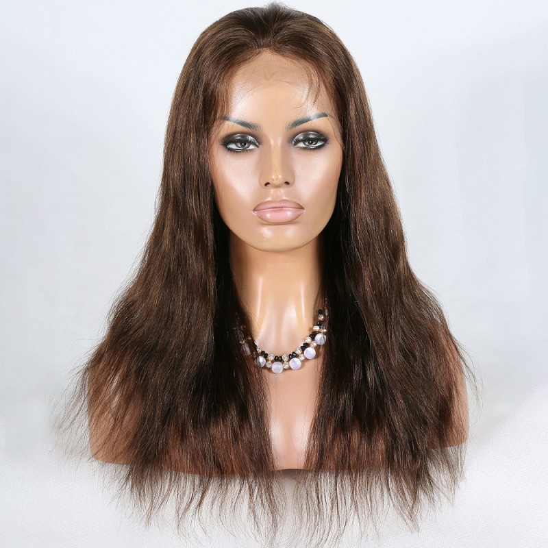 Lace Front Wig, Color 2 (Darkest Brown)