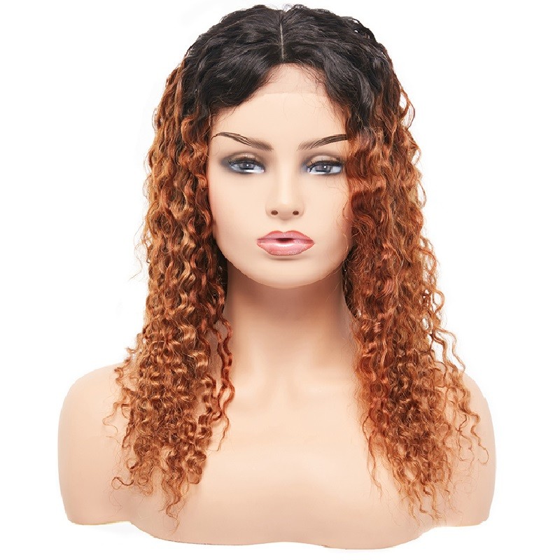 Lace Front Wig, Color 1B/33 (Off Black / Auburn)
