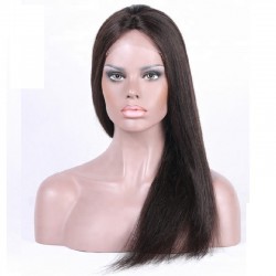360° Lace Wig, Long Length, Color #1B (Off Black), Made With Remy Indian Human Hair