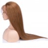 360° Lace Wig, Extra Long Length, Color #6 (Medium Brown), Made With Remy Indian Human Hair
