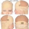 Full Lace Wig, Short Length, 8", Bob Cut, Color #60 (Lightest Blonde), Made With Remy Indian Human Hair