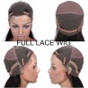 Full Lace Wig, Long Length, Color #1B (Off Black), Made With Remy Virgin Indian Human Hair