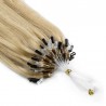 Micro Loop Ring Hair Extensions, Color #18 (Light Ash Blonde), Made With Remy Indian Human Hair