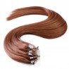 Micro Loop Ring Hair Extensions, Color #33 (Auburn), Made With Remy Indian Human Hair