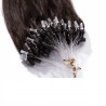 Micro Loop Ring Hair Extensions, Color #2 (Darkest Brown), Made With Remy Indian Human Hair