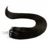 Micro Loop Ring Hair Extensions, Color #1B (Off Black), Made With Remy Indian Human Hair