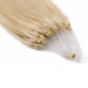 Micro Loop Ring Hair Extensions, Color #613 (Platinum Blonde), Made With Remy Indian Human Hair