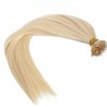 Nano Ring Hair Extensions, Color #613 (Platinum Blonde), Made With Remy Indian Human Hair