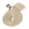 Nano Ring Hair Extensions, Color #60 (Lightest Blonde), Made With Remy Indian Human Hair