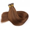 Nano Ring Hair Extensions, Color #6 (Medium Brown), Made With Remy Indian Human Hair