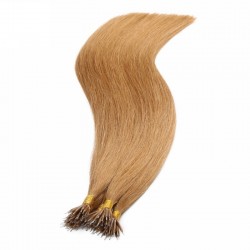 Nano Ring Hair Extensions, Color #27 (Honey Blonde), Made With Remy Indian Human Hair