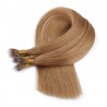 Nano Ring Hair Extensions, Color #12 (Light Brown), Made With Remy Indian Human Hair