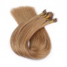 Nano Ring Hair Extensions, Color #12 (Light Brown), Made With Remy Indian Human Hair