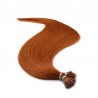 Nano Ring Hair Extensions, Color #350 (Dark Copper Red), Made With Remy Indian Human Hair
