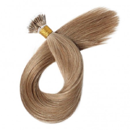 Nano Ring Hair Extensions, Color #14 (Dark Ash Blonde), Made With Remy Indian Human Hair