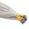 Nano Ring Hair Extensions, Color #Silver, Made With Remy Indian Human Hair