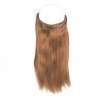 Flip-in Halo Hair Extensions, Colour #8 (Chestnut Brown), Made With Remy Indian Human Hair