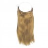 Flip-in Halo Hair Extensions, Colour #12 (Light Brown), Made With Remy Indian Human Hair