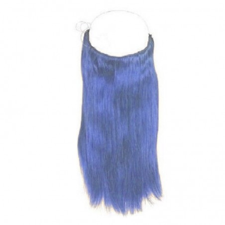 Flip-in Halo Hair Extensions, Colour #Blue, Made With Remy Indian Human Hair