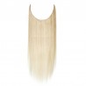 Flip-in Halo Hair Extensions, Colour #60 (Lightest Blonde), Made With Remy Indian Human Hair