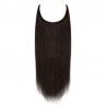 Flip-in Halo Hair Extensions, Colour #1B (Off Black), Made With Remy Indian Human Hair