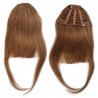 Blend in Fringe/Bangs Hair Extensions, Colour #6 (Medium Brown), Made With Remy Indian Human Hair