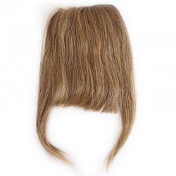 Blend in Fringe/Bangs Hair Extensions, Colour #10 (Golden Brown), Made With Remy Indian Human Hair